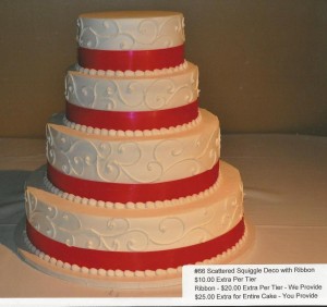 66 Scattered Squiggle Deco with Ribbon